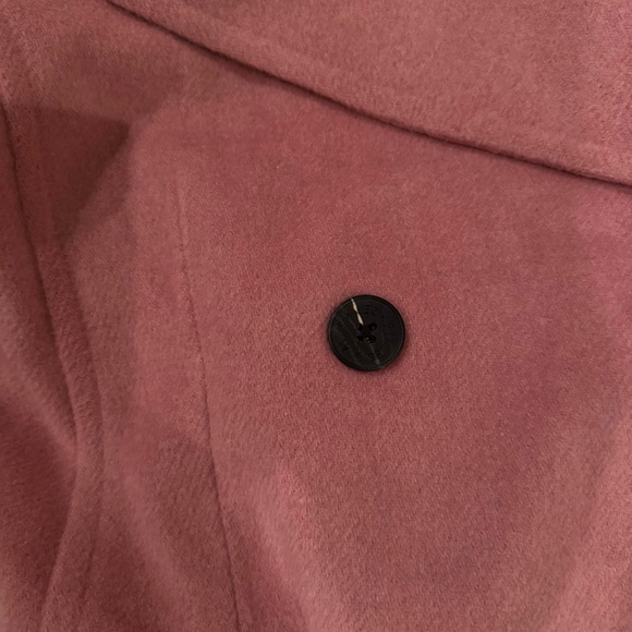 AVEC LES FILLES
Maxi Double Breasted Coat Stylish Pink Long Trench Coat size M - Picture 7 of 8